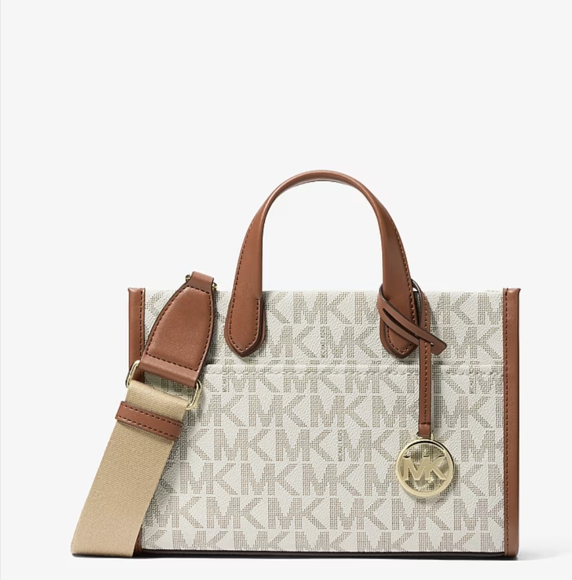 Besace Michael Kors monogramme vanille — Michael Kors